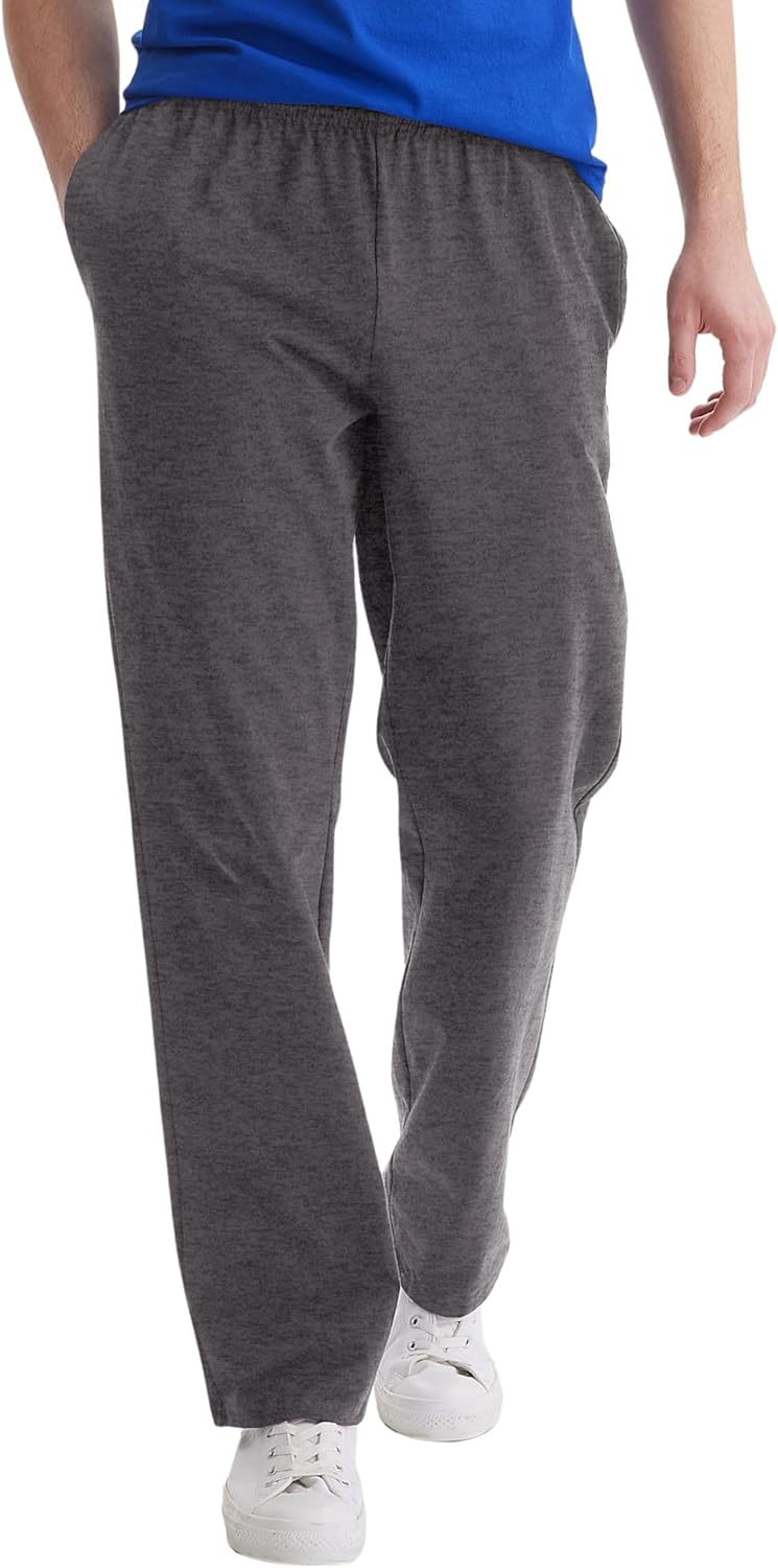 Men's  Jersey Sweatpants, Cotton Lounge Pants with Pockets for Men, 32” Inseam