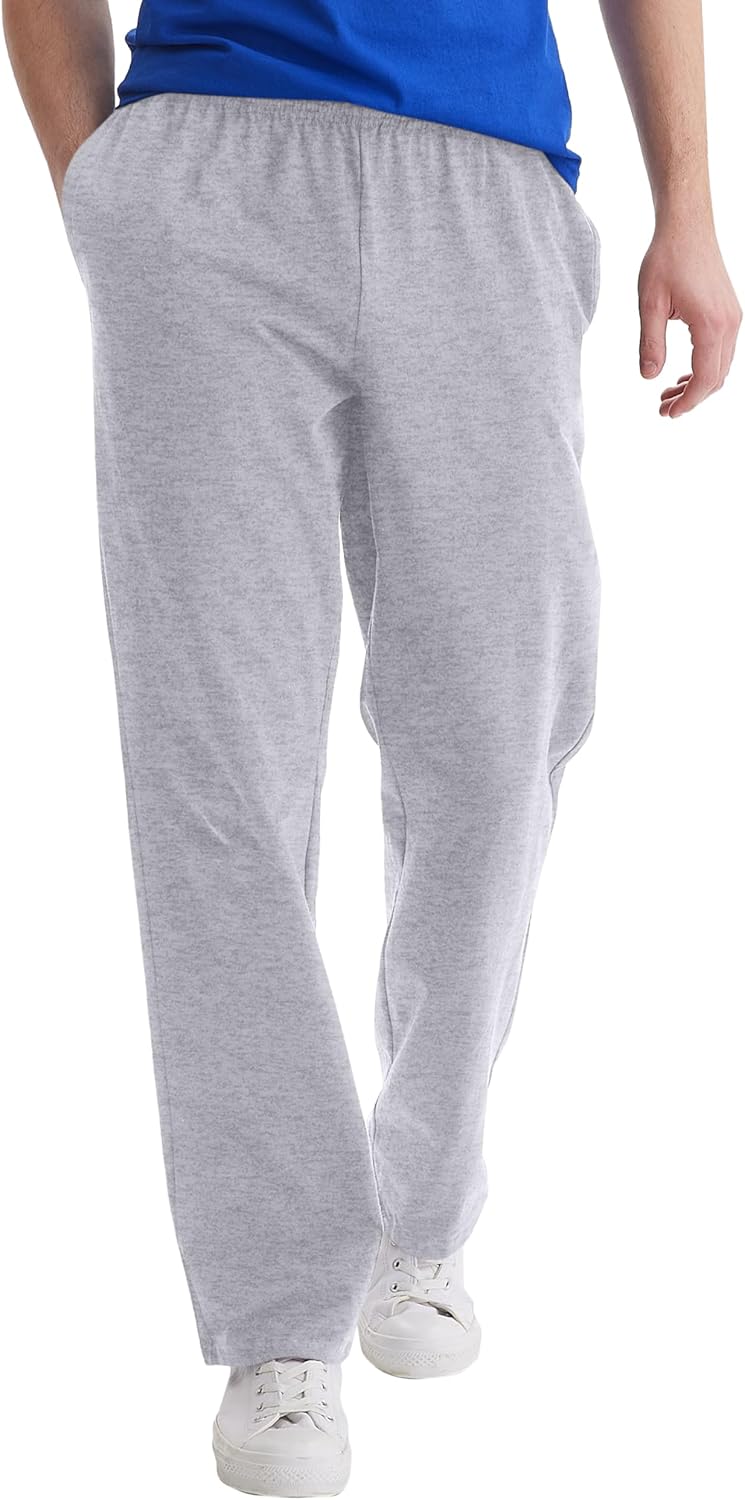 Men's  Jersey Sweatpants, Cotton Lounge Pants with Pockets for Men, 32” Inseam